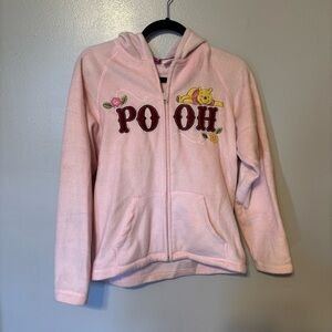 Y2K Wonderful World of Disney 
Winnie the Pooh Hooded Fleece Jacket Size Small